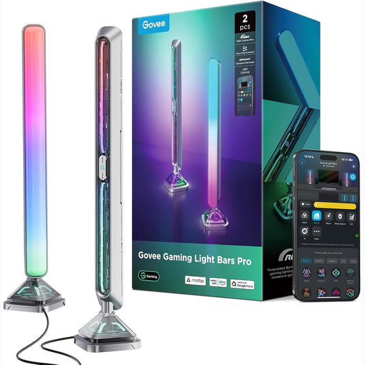 245145 - GOVEE Light Bars Pro për Lojëra, shirita ndriçimi LED 16 inç, RGBIC, Wi-Fi, mbi 60 modalitete skene, funksionon me Alexa dhe Google Home