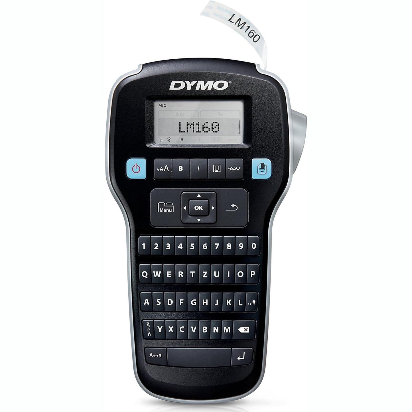 273227 - DYMO Printer Portativ Etiketash LabelManager 160, Krijues Etiketash me Tastierë QWERTY, për Etiketa D1 me Gjerësi 6, 9 dhe 12 mm