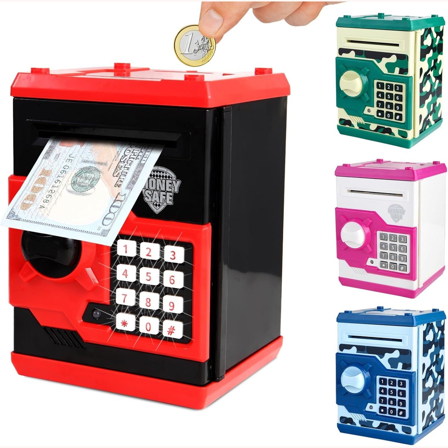 215428 - PUP GO Bankomat, kursi elektronik për fëmijë 3-12 vjeç, ruajtje automatike e kartëmonedhave