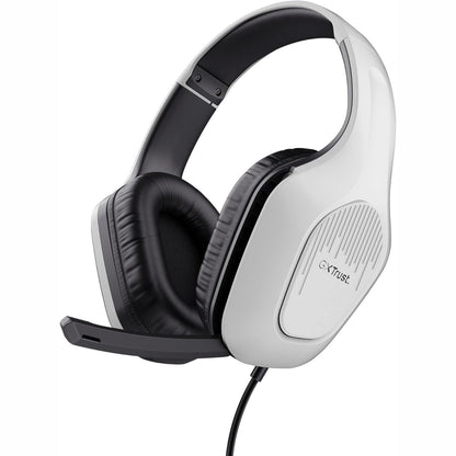 266917 - GXTrust Kufje të Lehta për Lojëra 415PS Zirox për PlayStation 5 me Drajverë 50 mm, Prizë Audio 3.5 mm, Kabllo 1.2 m, Shirit Koke i Rregullueshëm, Kufje PS5 me Mikrofon Mbi Vesh - të Bardha