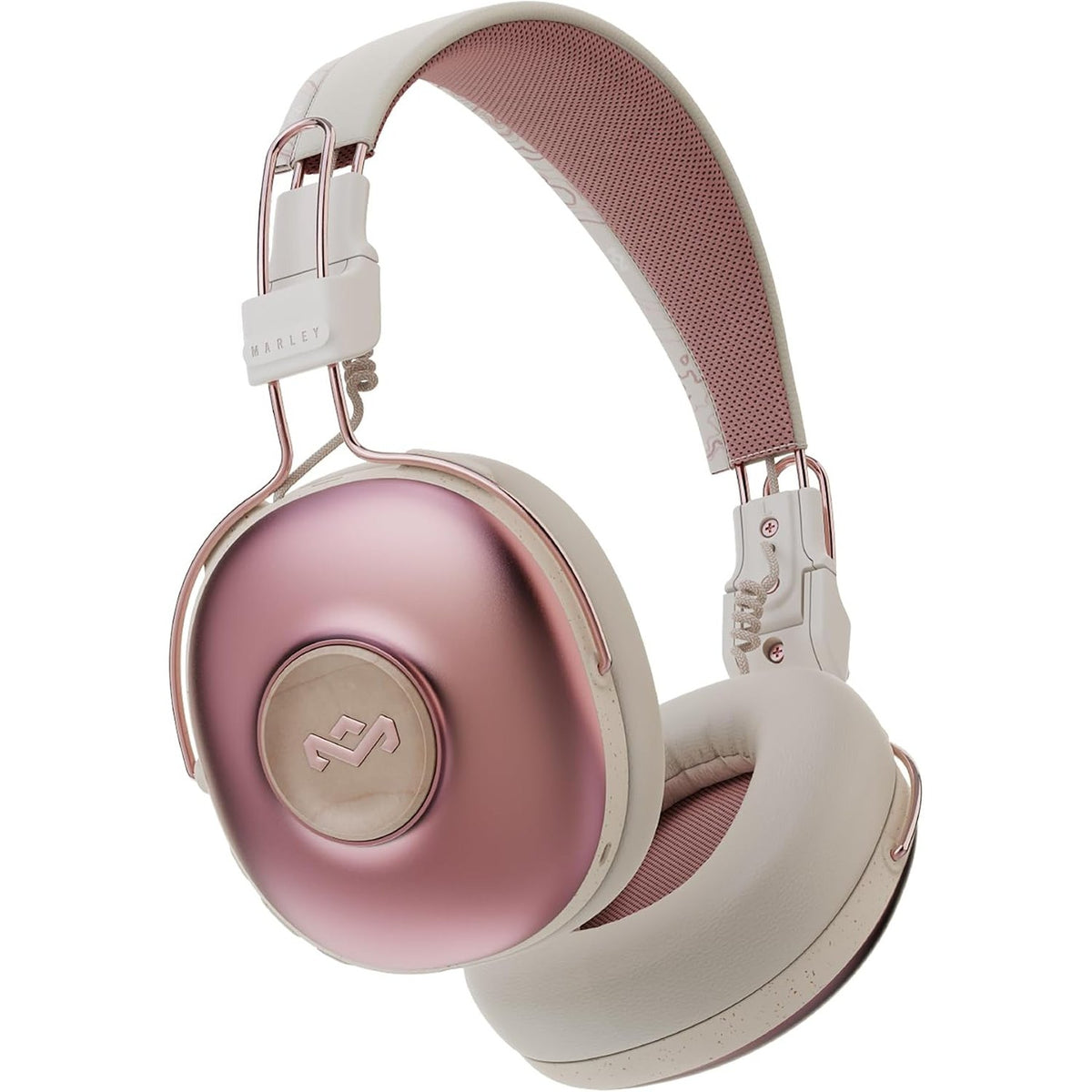 299031 - MARLEY Kufje Pa Tel me Frekuencë Vibrimi Pozitive - Bluetooth, Mikrofon, 34 orë, Izolim Pasiv i Zhurmës, Materiale të Qëndrueshme, Bakër