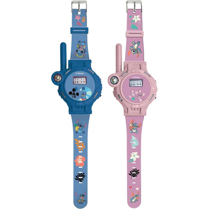 295165 - LEXIBOOK Disney Stitch, Ora Radioje, Pako me 2, Rreze veprimi deri në 200 m, Fener, Busull, E rikarikueshme, Blu dhe Rozë, DMWTW1D