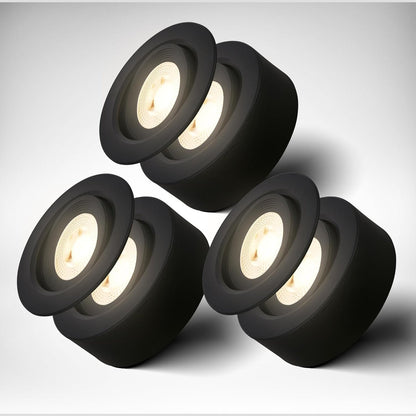 215144 - B.K.LICHT Set me 3 ndriçues LED 2-në-1, dritë e bardhë e ngrohtë, 230 V, diametër i futur 68 mm