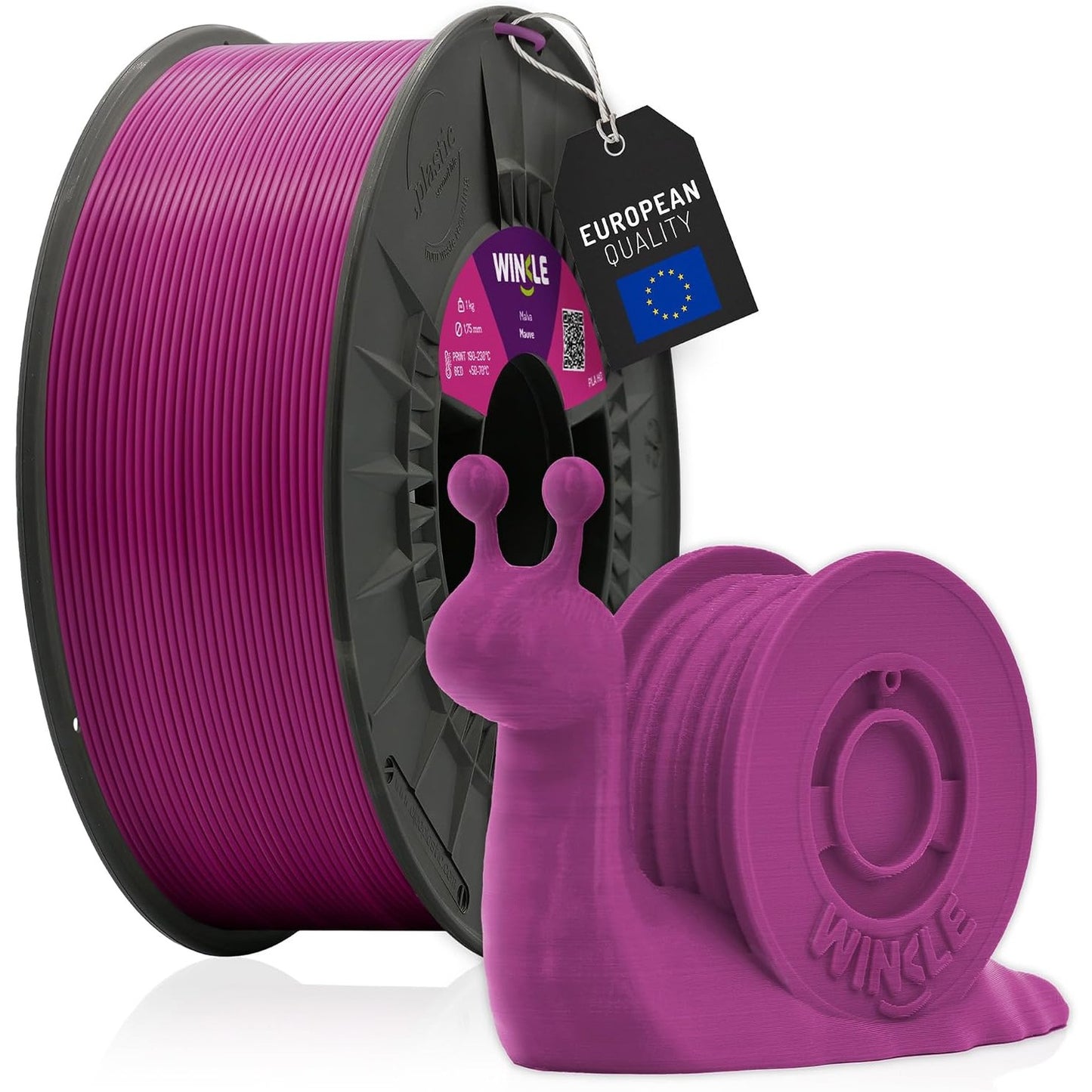 269476 - WINKLE Filament PLA HD 1.75 mm, Vjollcë, për Printim 3D, Bobinë 300 g, Saktësi Dimensionale +/- 0.05 mm