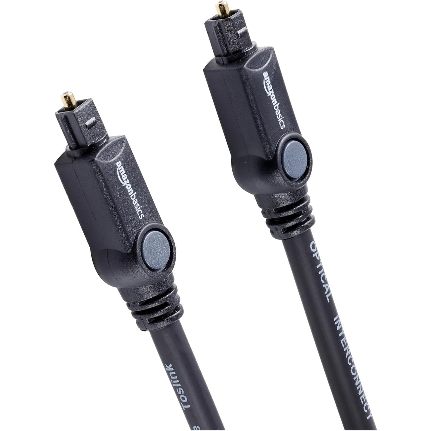 269502 - KABLO AUDIO DIXHITALE OPTIKE TOSLINK AMAZON BASICS, për televizorë, 1 m, e zezë