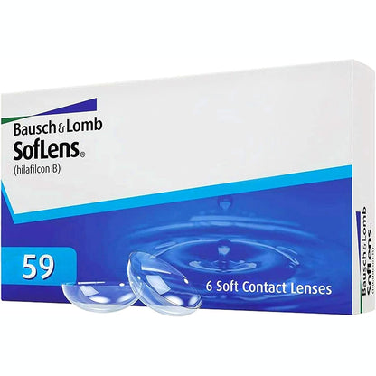 290210 - SOFLENS 59 Lente kontakti korrigjuese mujore, 6 lente, BC 8.6 mm, DIA 14.2 mm, -3.25 dioptri