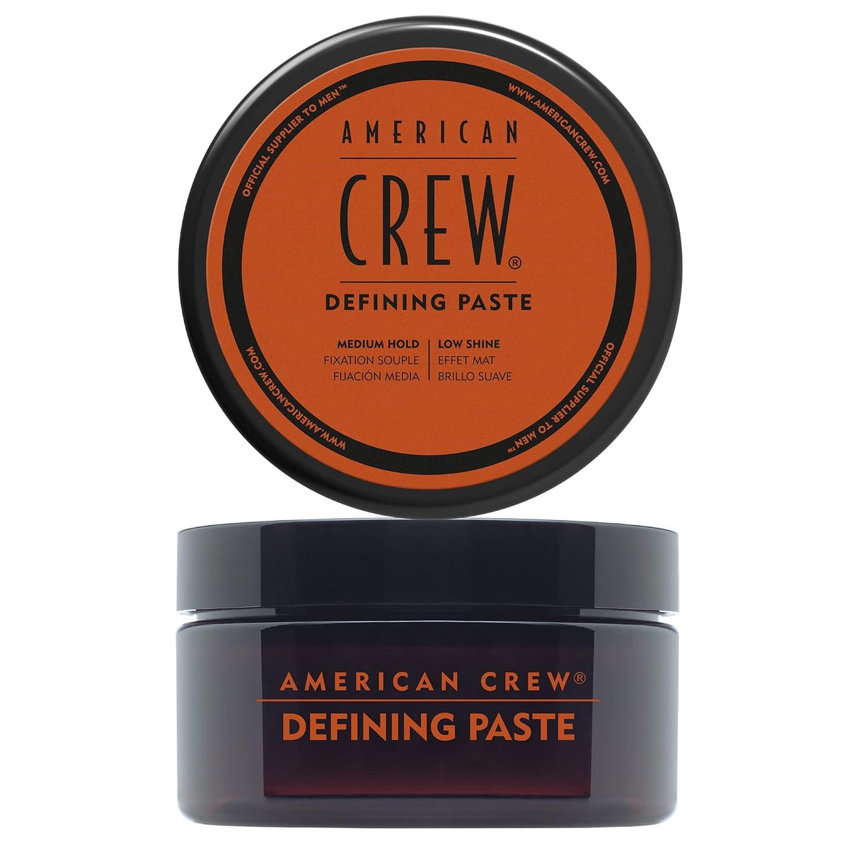 318068 - AMERICAN CREW Pastë Definuese, Dyllë për Flokë për Burra, Mbajtje e Mesme, Shkëlqim Natyral, 85g