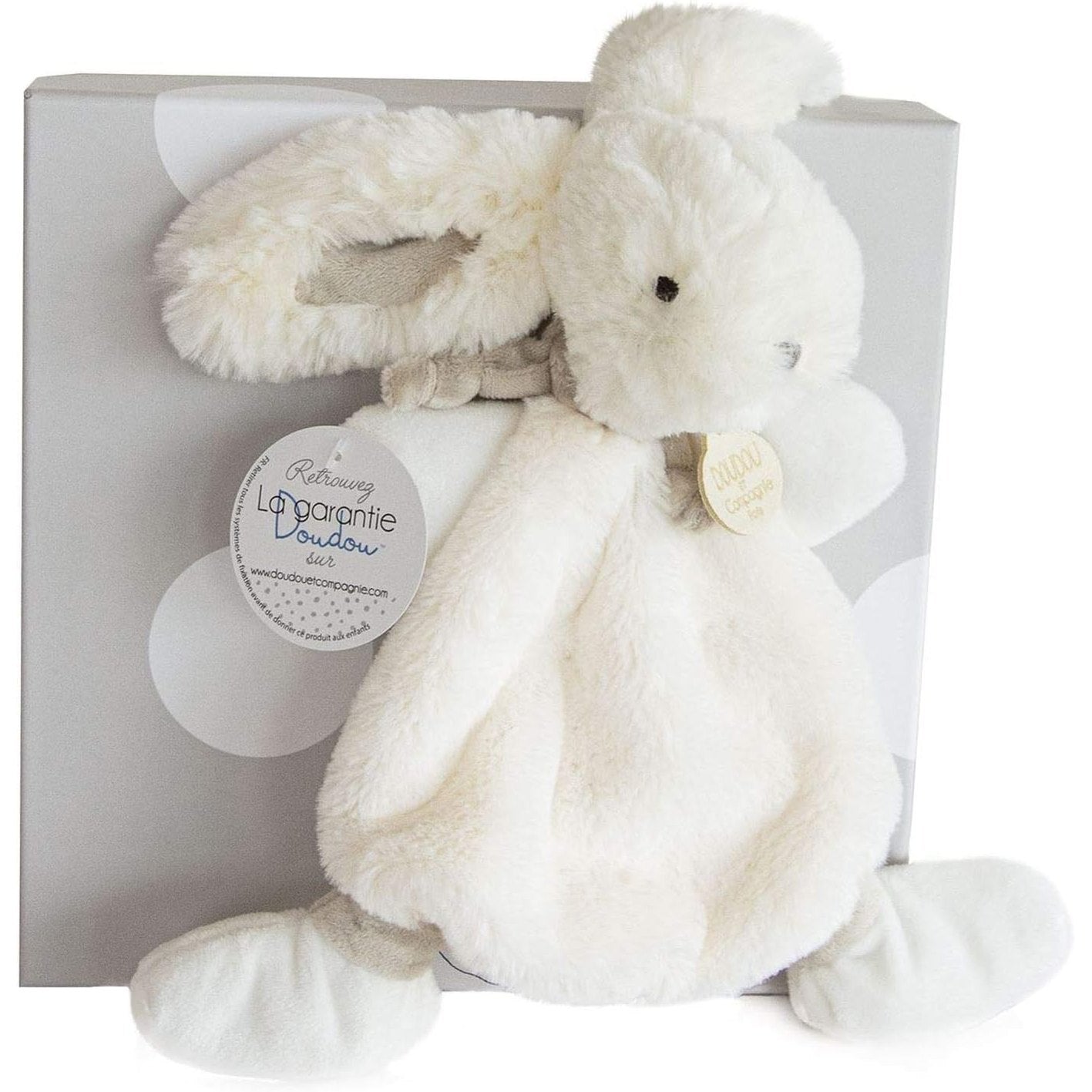 214283 - DOUDOU ET COMPAGNIE BonBon Rabbit DC2123 - Lodër prej pelushi, Grigio