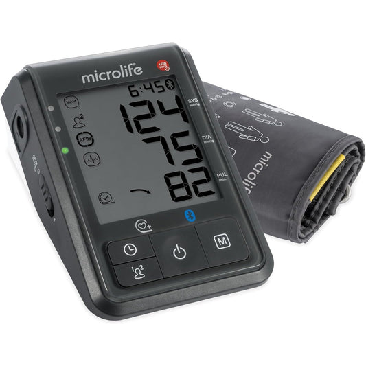 311102 - MICROLIFE BP B6 CONNECT - Monitor Bluetooth për tensionin e gjakut me zbulimin AFIBsens, I miratuar nga BIHS, teknologjia MAM, 2 memorie përdoruesi, Mansheta ML (22-42 cm)