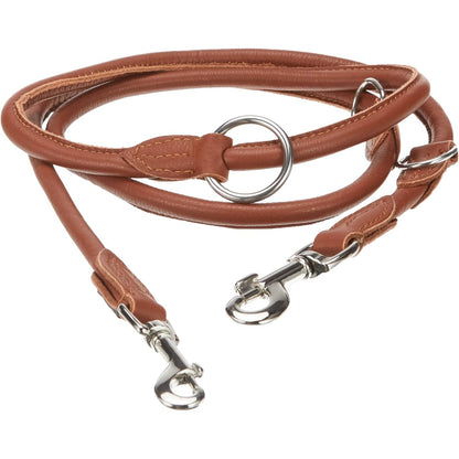 223504 - KERBL Pet Rundleder-Führleine Roma 200cm, 8mm, konjak