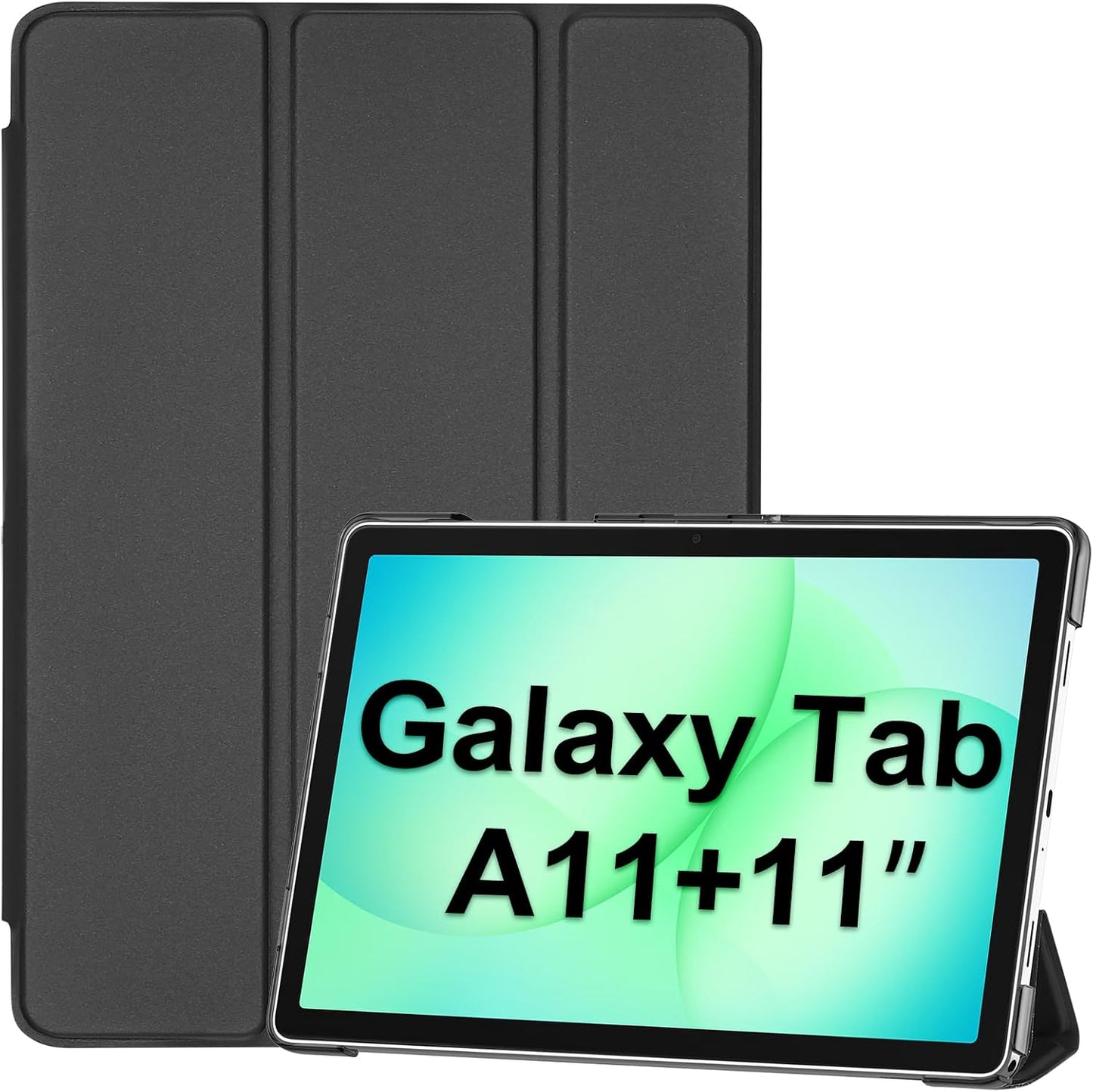 274679 - PROCASE Mbrojtëse për Samsung Galaxy Tab A11+ (SM-X230) 2025/ A9+ (SM-X210) 2023 11", me funksion automatik gjumë/zgjim - e zezë