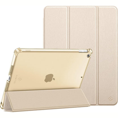269354 - FINTIE Mbrojtëse e pajtueshme me iPad 9th/8th/7th Gen 10.2 Inç (2021/2020/2019) - Mbulesë e pasme transparente me arrë [Vendosje me laps], Mbrojtëse e hollë dhe e lehtë, ngjyrë bezhë