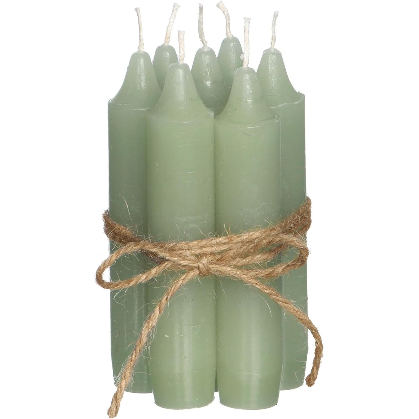 229897 - SET QIRINJSH Ngushëllues, 7 copë, Qirinj Konikë Jeshile 11 cm, Kohë Djegieje 4+ Orë
