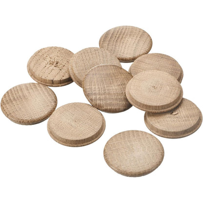234693 - TAPA DRURI, 10 copë, 45 x 40 mm, për mbulesa vrimash vidash dhe dekorative për mobilje