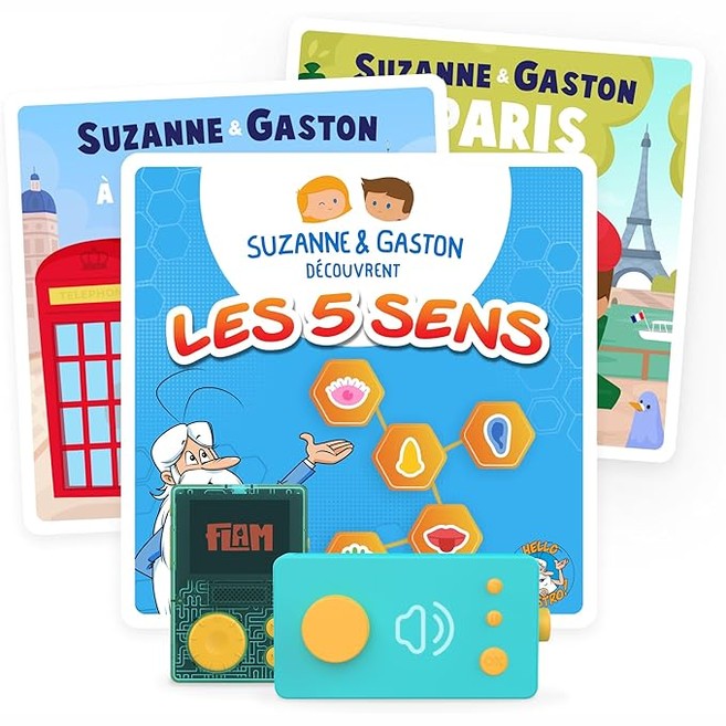 141548 - Lunii – Paketë “Discovery” me 40 tregime të Suzanne dhe Gaston, me 3 libra audio interaktivë për fëmijë nga 3 deri në 8 vjeç – 5 orë dëgjim.