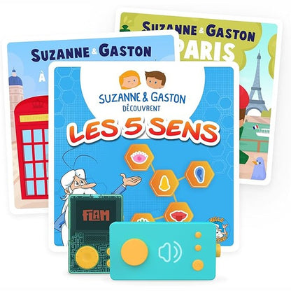 141548 - Lunii – Paketë “Discovery” me 40 tregime të Suzanne dhe Gaston, me 3 libra audio interaktivë për fëmijë nga 3 deri në 8 vjeç – 5 orë dëgjim.