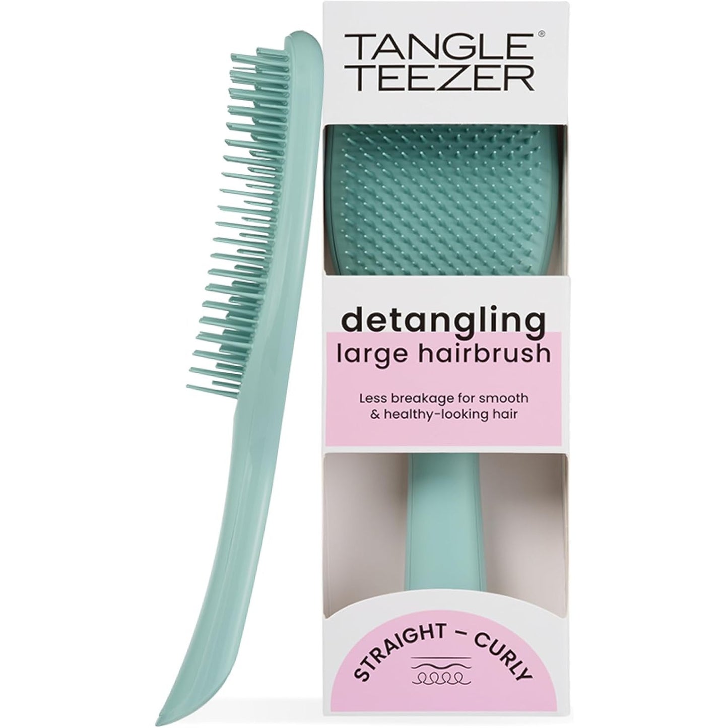 275695 - TANGLE TEEZER Furçë Large Ultimate Detangler - Flokë të lagur dhe të thatë - Furçë detangler për flokë të trashë, kaçurrelë dhe të gjatë - Ngjyrë bruz