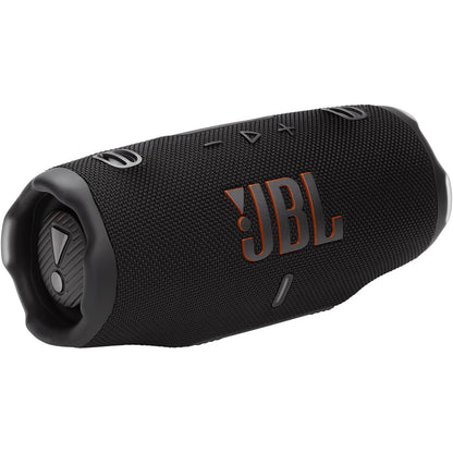 272714 - JBL CHARGE 6 – Altoparlant Bluetooth pa tel portativ, Jetëgjatësi baterie 28-orëshe, IP68 rezistent ndaj ujit, pluhurit dhe goditjeve, JBL Pro Sound me AI Sound Boost, Lidhje me shumë altoparlantë Auracast, e zezë