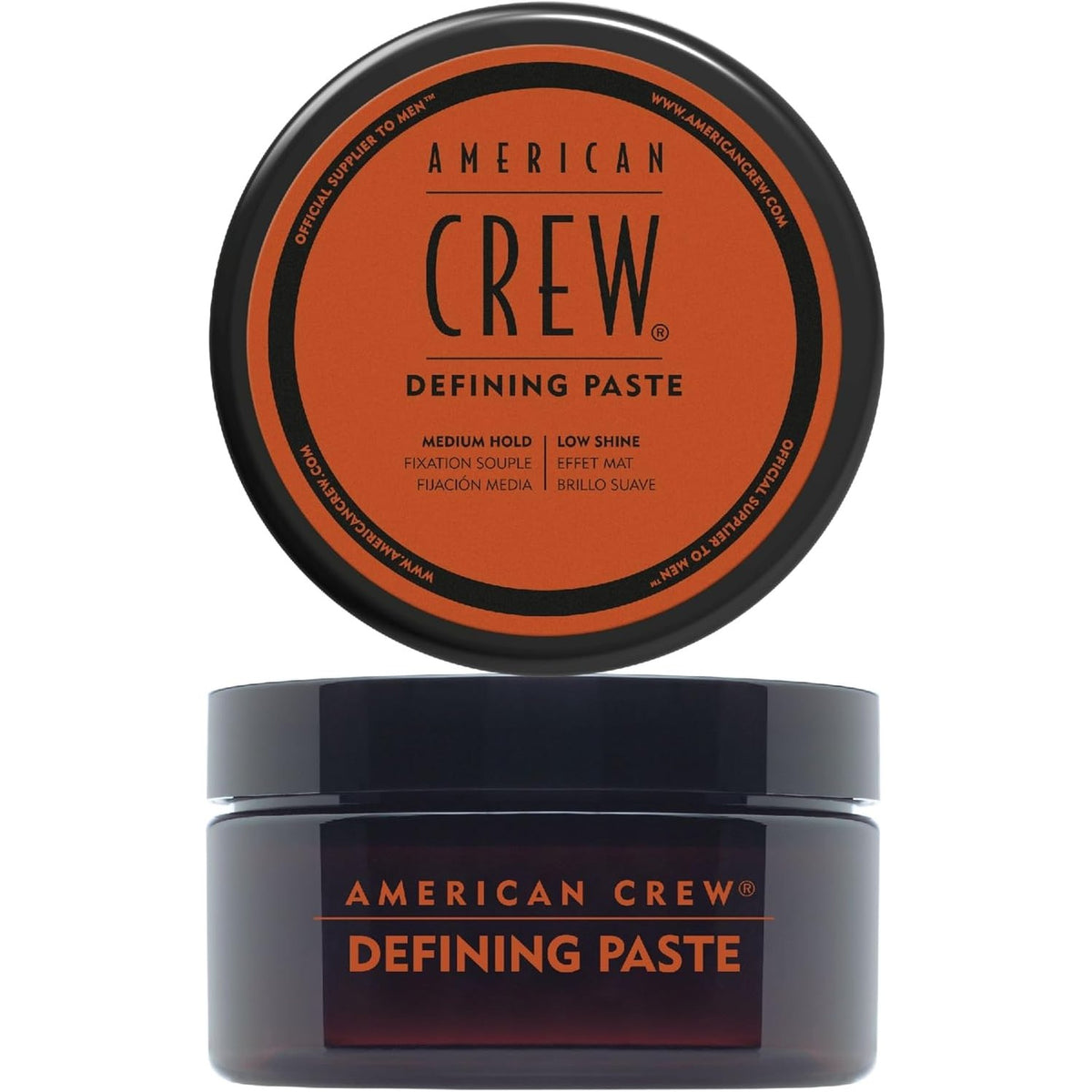 317910 - AMERICAN CREW Pastë Definuese 85g, Dyllë për Flokë për Burra, Mbajtje e Mesme dhe Shkëlqim Natyral