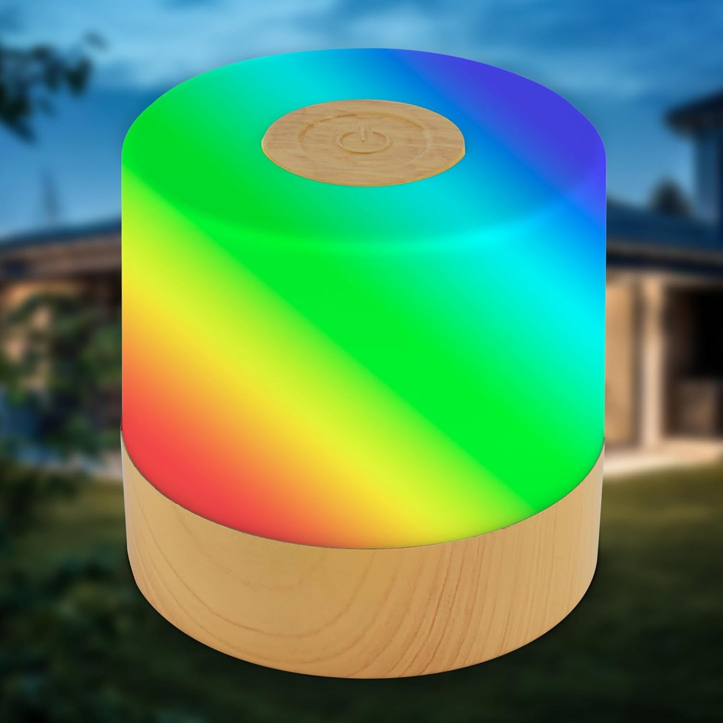 219709 - BKLicht Llambë Mini LED pa Tel, IP44, RGB, errësim pa shkallë, bateri e rikarikueshme, kabllo USB-C, 7x7 cm