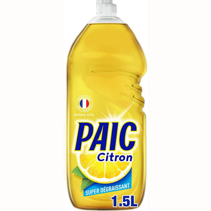 319168 - PAIC Limon Super Degreasing Lëng për Larjen e Enëve, 1.5L, pastron yndyrat dhe eliminon aromat e këqija