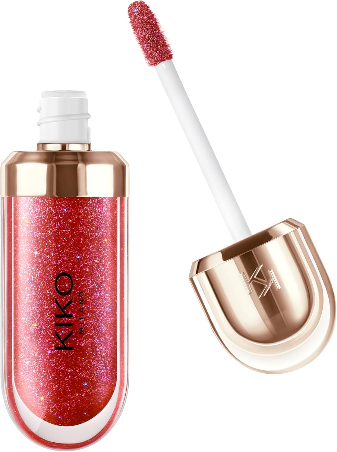317962 - KIKO MILANO Shkëlqyes buzësh 3D Hydra Lipgloss 46 - Edicion i kufizuar, Shkëlqyes buzësh hidratues me efekt 3D, efekt vëllimi, formulë ushqyese për buzë të buta dhe të ndritshme