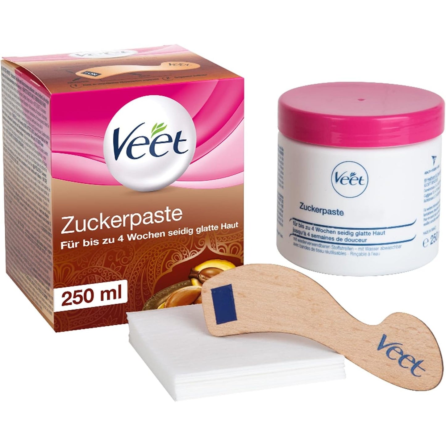 321923 - VEET Pastë sheqeri me lule vaniljeje për fytyrën dhe trupin, përfshirë aksesorët