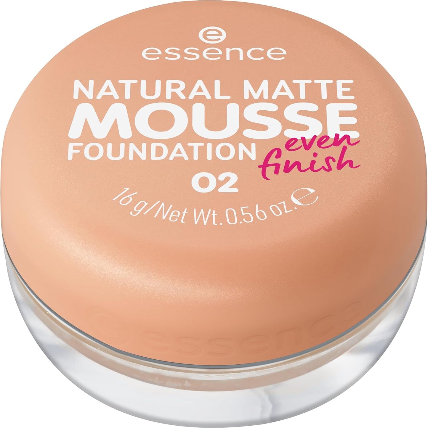 319077 - Fondatinë Shkumë Esence Natural Matte 02, Ngjyrë bezhë e ngrohtë, 16 g