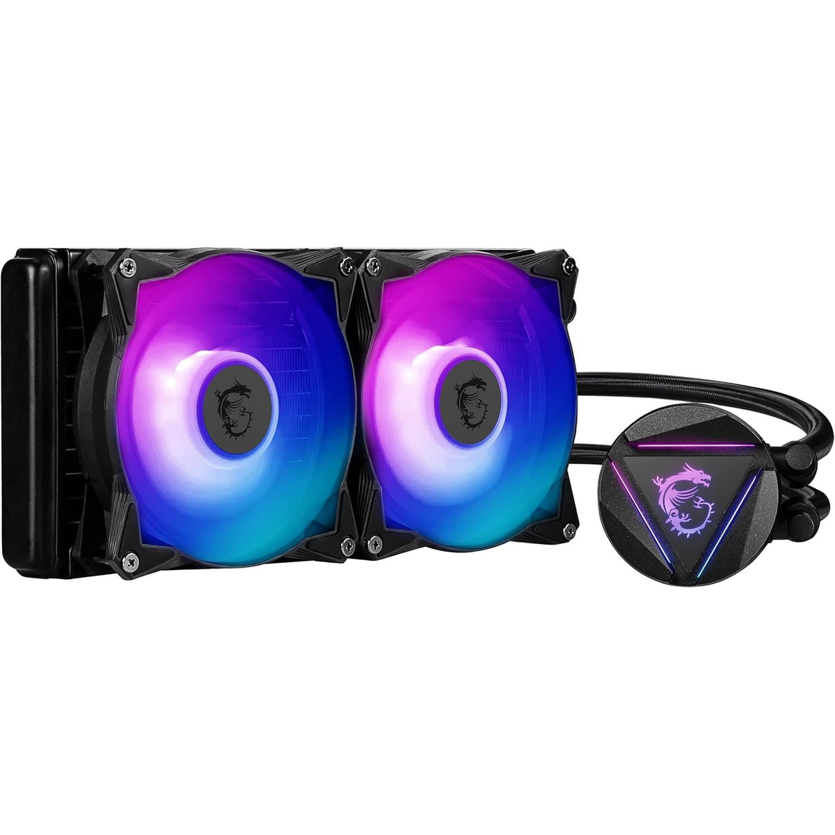 299039 - MSI Ftohës CPU MAG CORELIQUID 240R V2 240mm ARGB, 2 Ventilatorë PWM 120mm, Pajtueshëm me Intel 1700 dhe AMD, 70,000 orë Përdorim