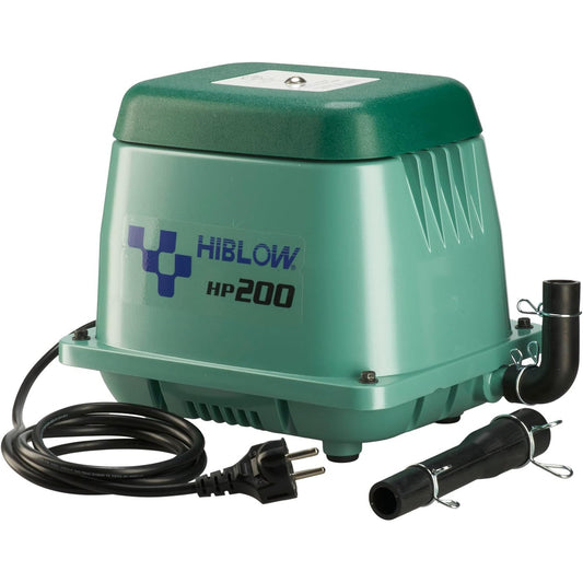 204019 - POMPË AERI HIBLOW HP-80, Kapaciteti 80l/min në 1.3m, Priza 18mm, Fuqia 71 Vat