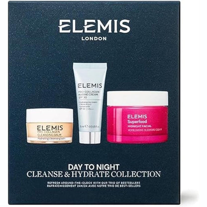 307222 - ELEMIS Set Dhuratash Ritual për Kujdesin e Lëkurës, për gra, përfshin Balsam Pastrues për Fytyrën, Krem Fytyre me Kolagjen Anti-Rrudha dhe Krem Nate me Vitaminë C