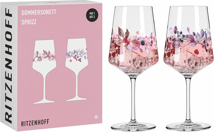 251975 - RITZENHOFF - Set me 2 gota aperitivësh Spritz, 500 ml, Seria Verore Sonnet, Prodhuar në Gjermani