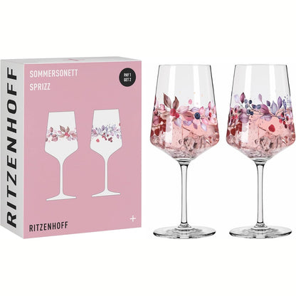 251974 - RITZENHOFF - Set me 2 gota aperitivësh Spritz, 500 ml, Seria Verore Sonnet, Prodhuar në Gjermani