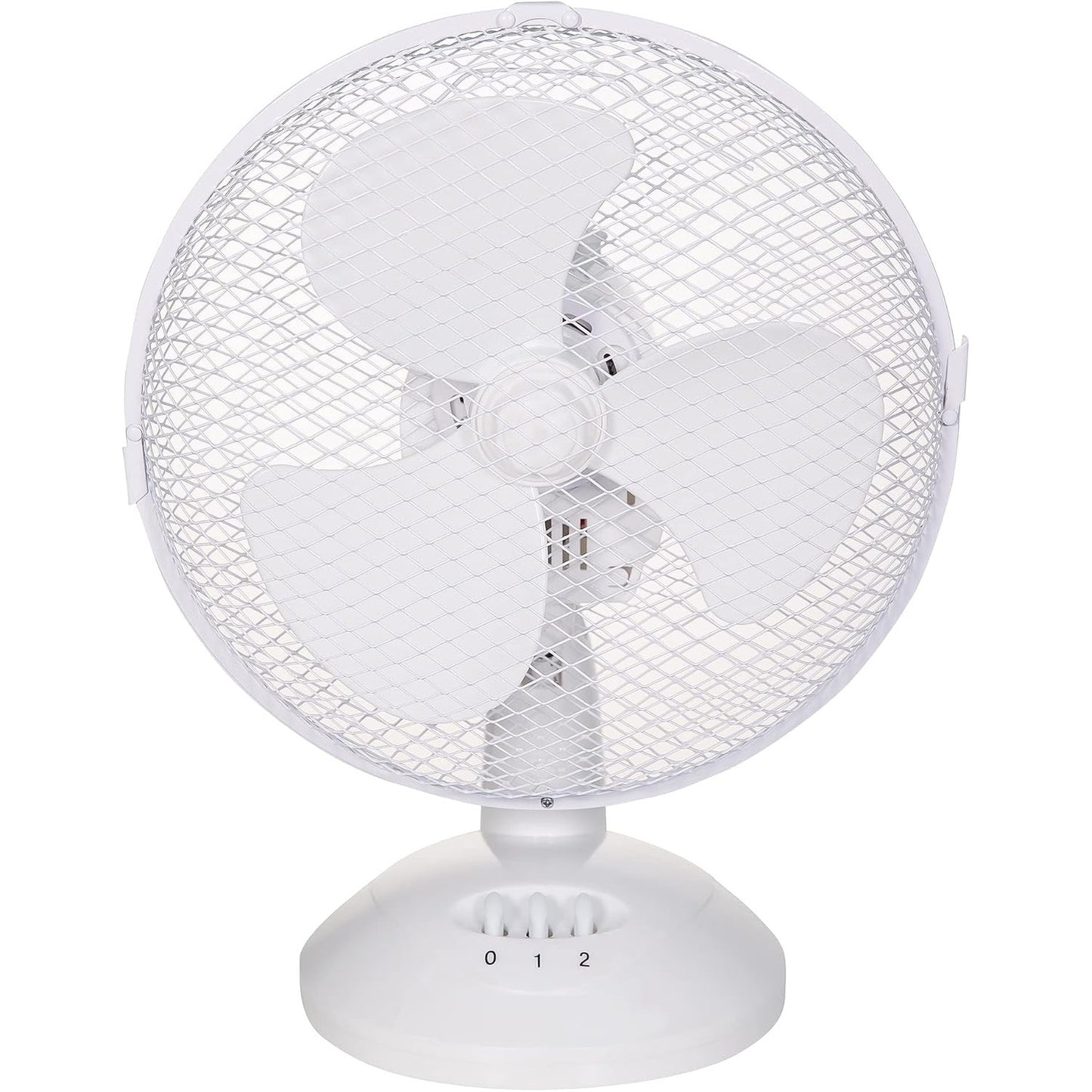 288422 - RUSSELL HOBBS Ventilator Tavoline RHPDF0921, Portativ, 23 cm, 2 Shpejtësi, Lëkundje, Funksionim i Qetë, i Bardhë