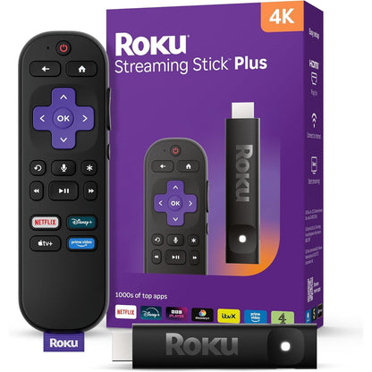 319687 - Roku® | Streaming Stick™ Plus 2025 | Pajisje transmetimi 4K dhe HDR | Telekomandë zanore