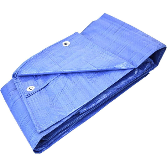 43800 - GARDENIX Pëlhurë Gomuar Me Shumë Përdorime, Blu, Pesha 60 g/m², Madhësia 3m x 5m