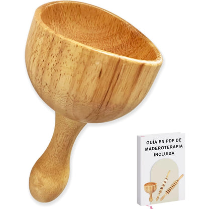 302591 - PH PRO HEAT Kupa Suedeze Relaksuese për Trupin Maderotherapy, Rul druri Masazh Muskujsh