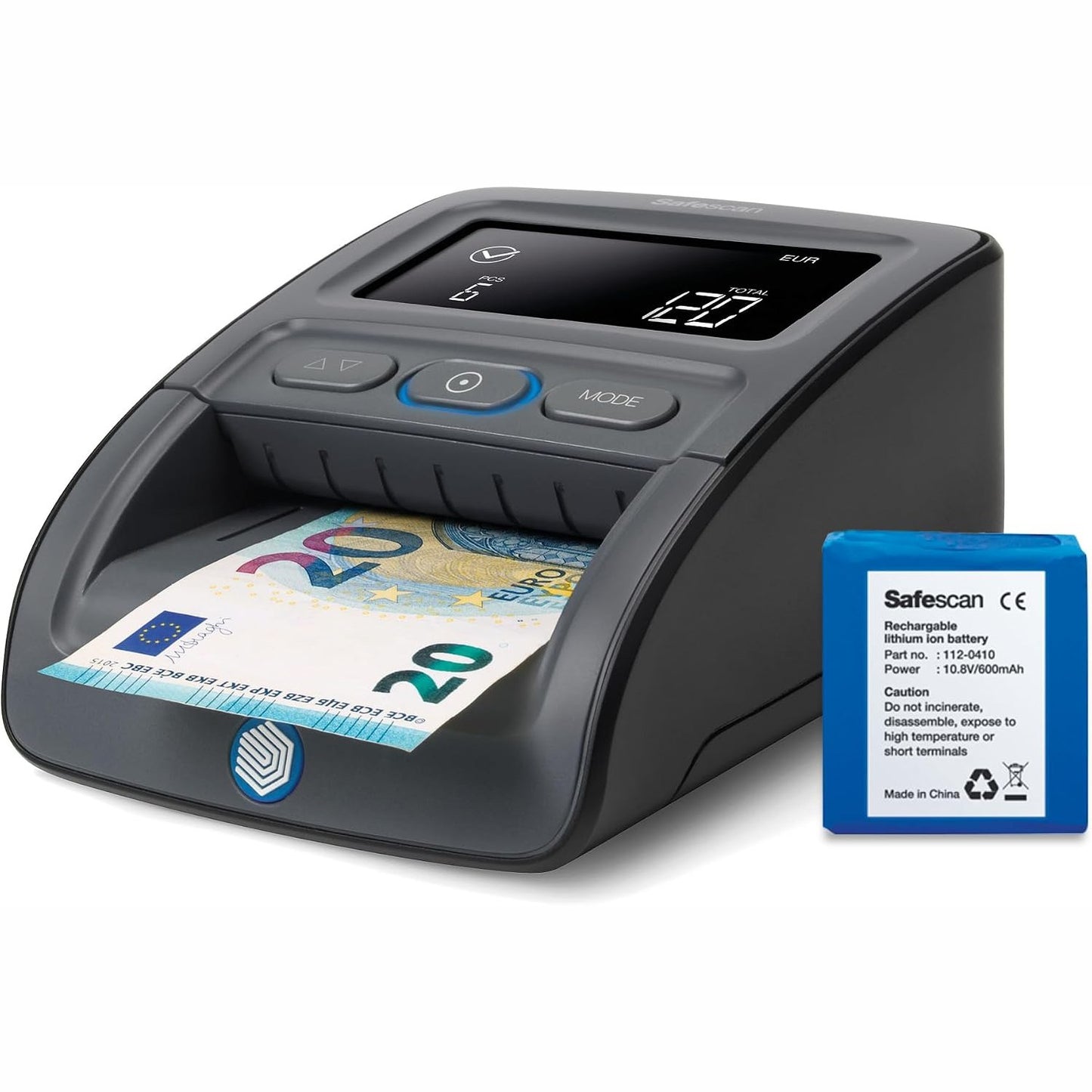 319331 - SAFESCAN 155-SX Detektor Automatik dhe Portativ i Kartëmonedhave të Falsifikuara, 7 Pika Zbulimi