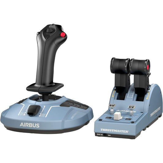 267633 - THRUSTMASTER TCA Officer Pack Airbus Edition - Replikat ergonomike të levës anësore dhe kuadrantit të gazit për PC