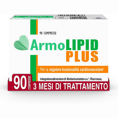 271183 - ARMOLIPID Plus - 90 tableta, shtesë ushqimore me Berberis Aristata, oriz të kuq të fermentuar, acid folik, polikozanole, koenzimë Q10 dhe astaksantinë