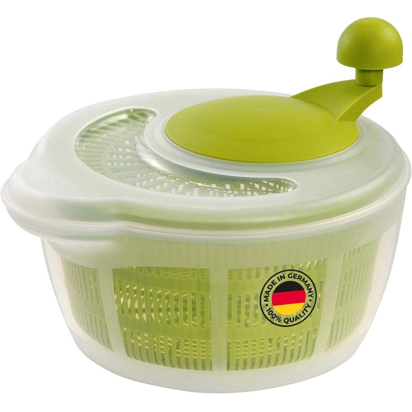 257484 - WESTMARK Enë për sallatë, Kapaciteti: 5 litra, ø 26 cm, Plastikë, Pa BPA, Ngjyra: Transparente/E gjelbër, 243222E1
