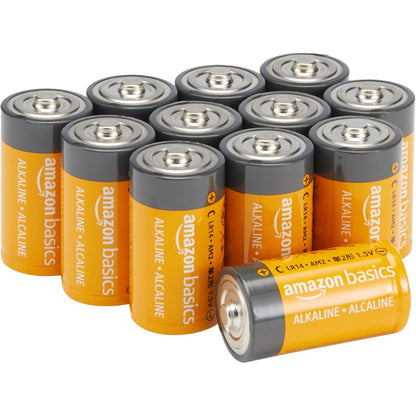 274172 - Amazon Basics Pako me 12 bateri alkaline C, 1.5 volt, afat ruajtjeje 5-vjeçar