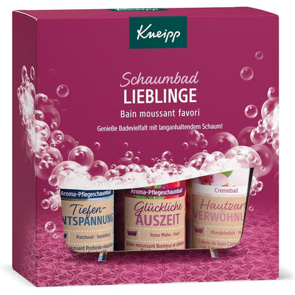 319009 - Set Dhurate Kneipp Bubble Bath Favorites, pako dhuratë me 3 aditivë për banjo, 100 ml secila