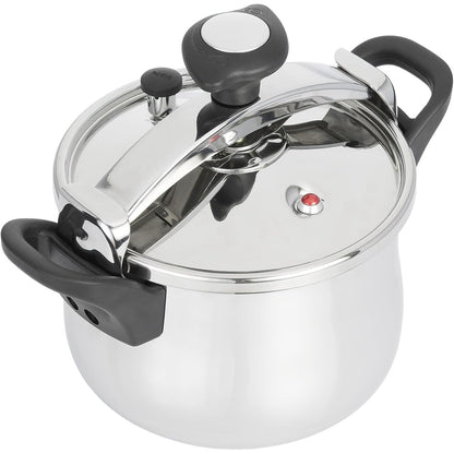 213209 - JATA HOGAR Tenxhere me presion të shpejtë 8 litra, çelik inox, 3 sisteme sigurie
