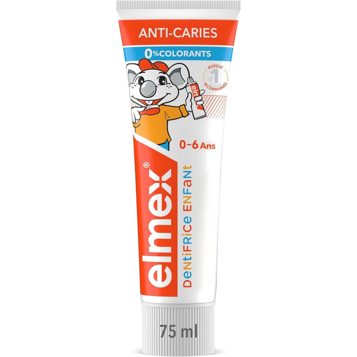 275978 - ELMEX - Pastë dhëmbësh për foshnje dhe fëmijë 0-6 vjeç, 75 ml, mbron dhëmbët e qumështit, kundër kariesit, 0 ngjyrues