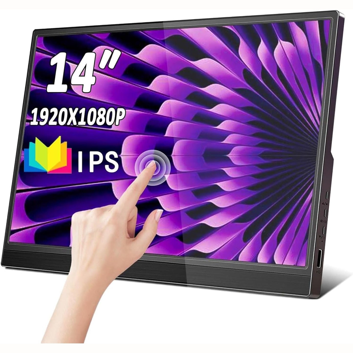 272955 - MONITOR PORTATIV 14 INÇ IPS 1080P FULL HD, ALTOPARANTË TË DYFISHTË, MBËSHTETËSE E FSHESHME, HDMI TYPE-C