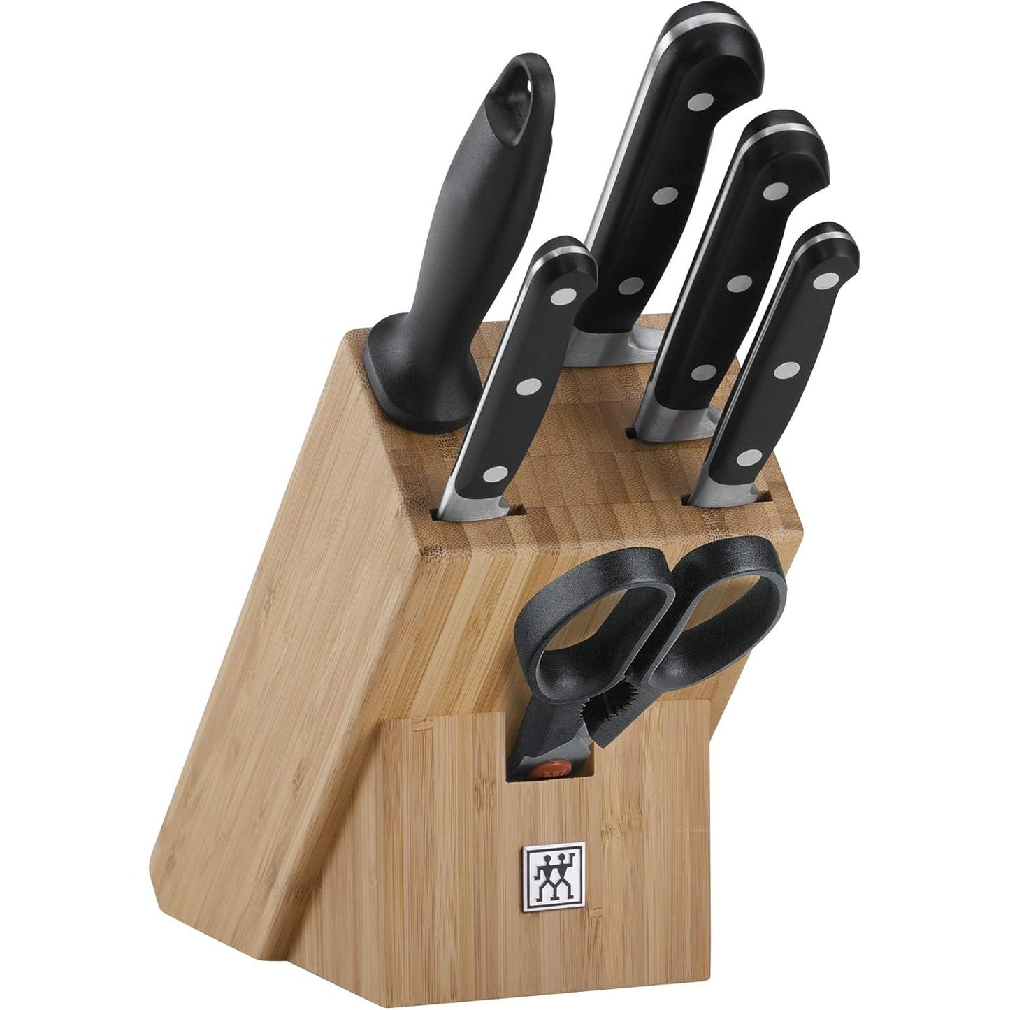 208029 - ZWILLING PROFESSIONAL S, Seti i Bllokut të Thikave dhe Gërshërave, Materiali Çelik Inoks, Dorezët Prej Plastike, Ngjyra e Zezë/Argjendtë, 7 Copë.