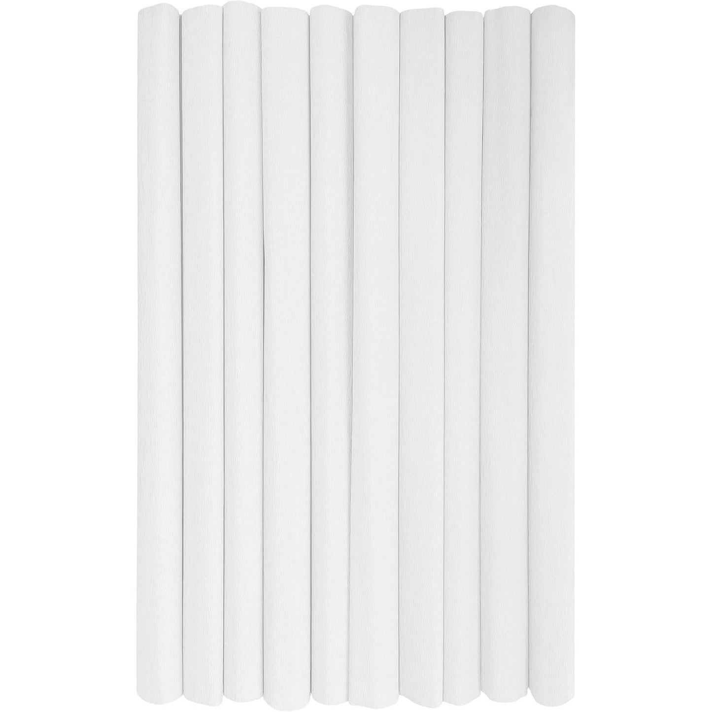 253976 - INTERDRUK Rrotulla letre krep për fëmijë, Pako me 10 rrotulla, 50cm x 200cm, 28g/m2, E bardhë
