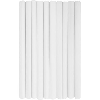 253976 - INTERDRUK Rrotulla letre krep për fëmijë, Pako me 10 rrotulla, 50cm x 200cm, 28g/m2, E bardhë