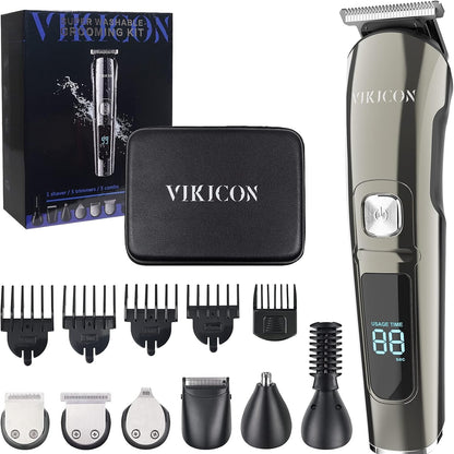 316078 - VIKICON Makinë prerëse flokësh profesionale Bodygroom për burra, 11-në-1, e papërshkueshme nga uji